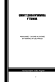 UMWITEGURO WI IMVURA YI ITUMBA